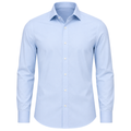 Light Blue Tailored Cotton Dress Shirt | Monthoutter