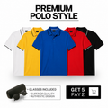 Kit Polo Cotton Pique Pay 2 Get 5